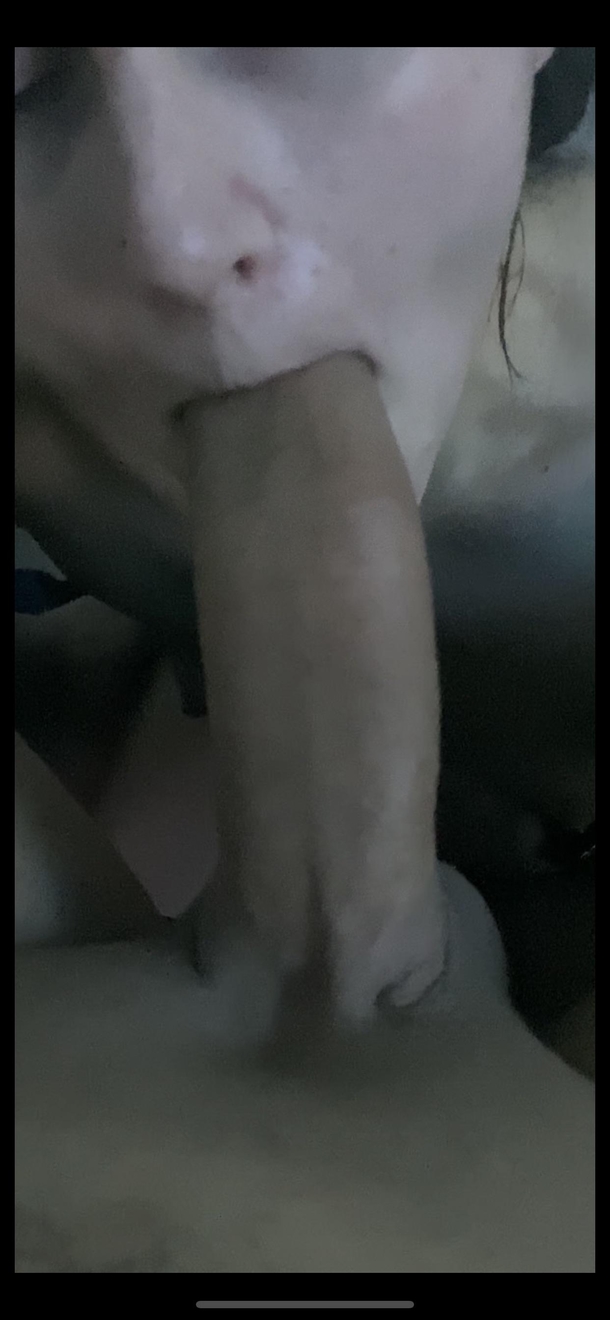 She cant fit my entire cock in her mouth but practice makes perfect