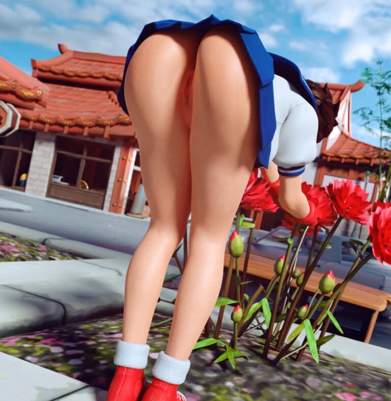 Sakura Kasugano Under Skirt