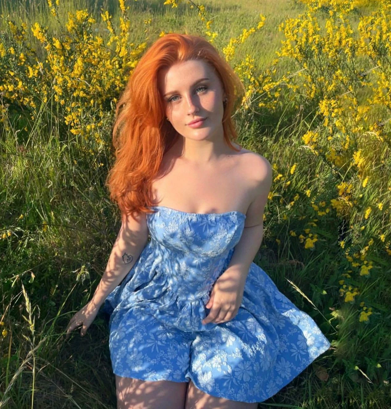 Out in a field